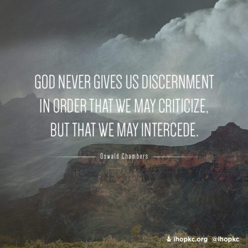 Discernment - Oswald Chambers